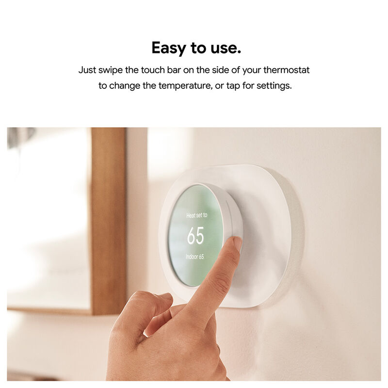 Google Nest Thermostat Snow