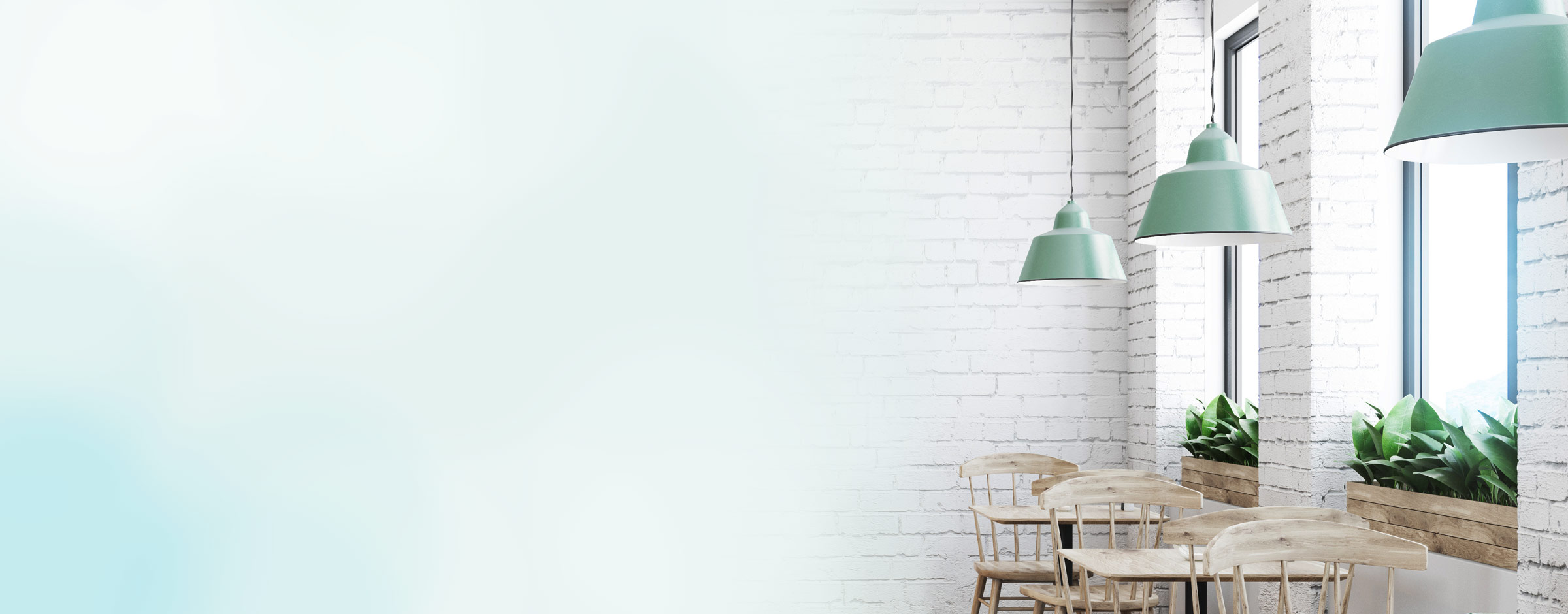 3 hanging lights before a window